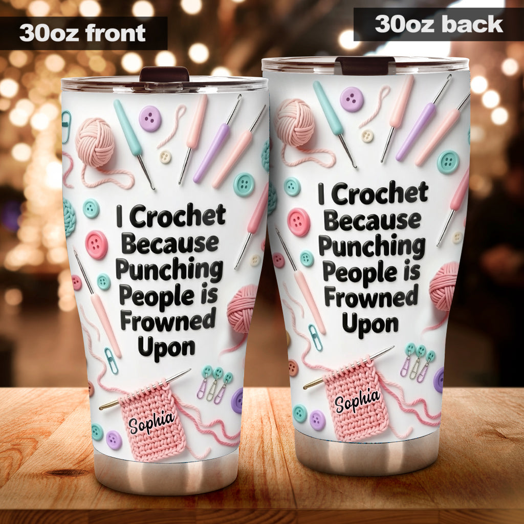 Häkelfans aufgepasst! - Personalisierter Häkelbecher