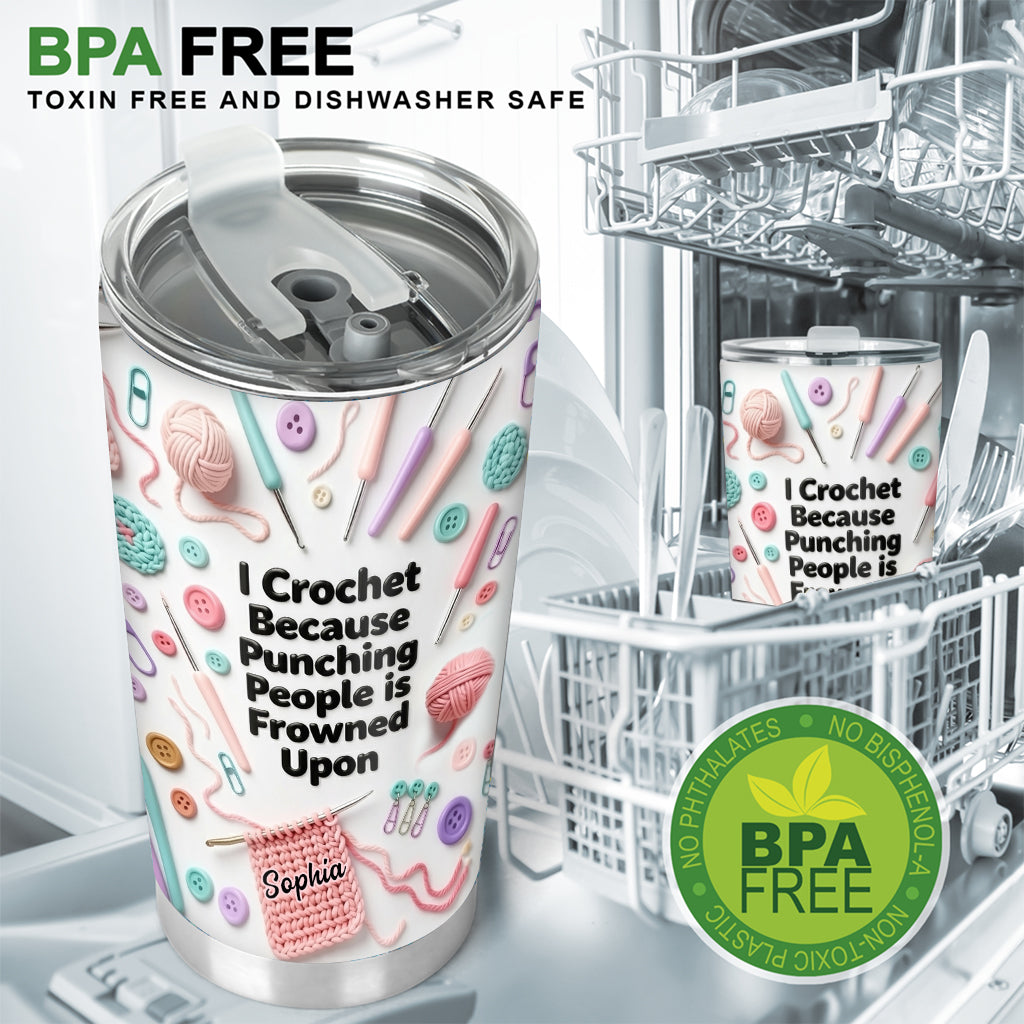 Häkelfans aufgepasst! - Personalisierter Häkelbecher