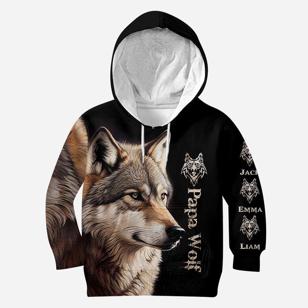 Papa Wolf – Personalisiertes Vater-T-Shirt