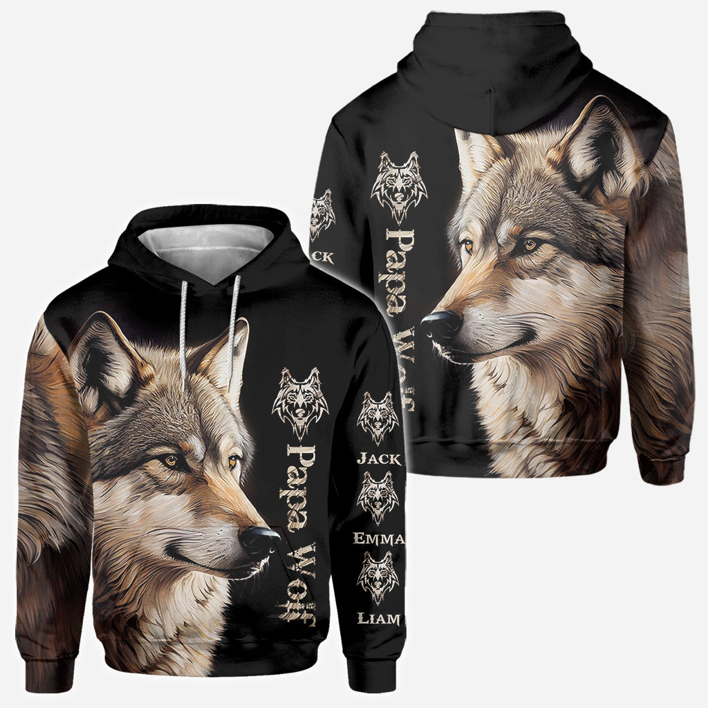 Papa Wolf – Personalisiertes Vater-T-Shirt