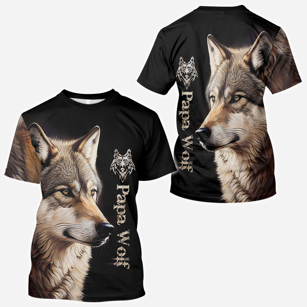 Papa Wolf – Personalisiertes Vater-T-Shirt