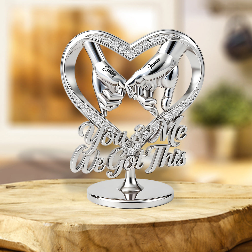 Silver Anniversary, Gold Anniversary, We Got This - Personalized Couple Custom Shaped Acrylic Plaque