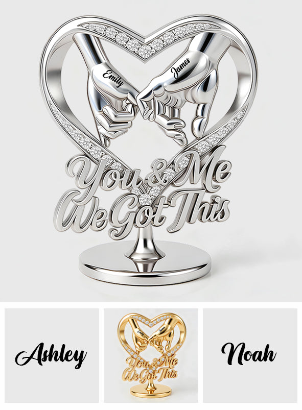 Silver Anniversary, Gold Anniversary, We Got This - Personalized Couple Custom Shaped Acrylic Plaque
