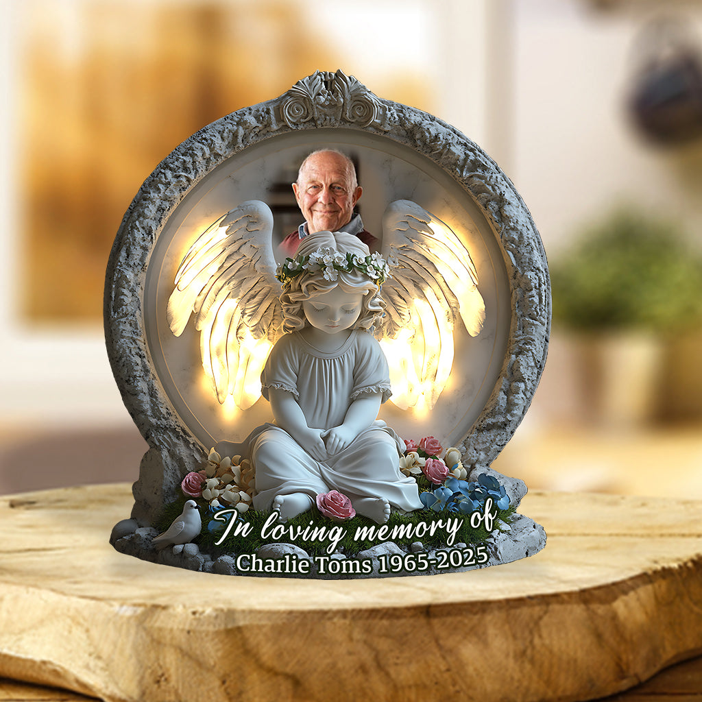 Forever in Our Hearts - Personalized Memorial Custom Shaped Acrylic Plaque