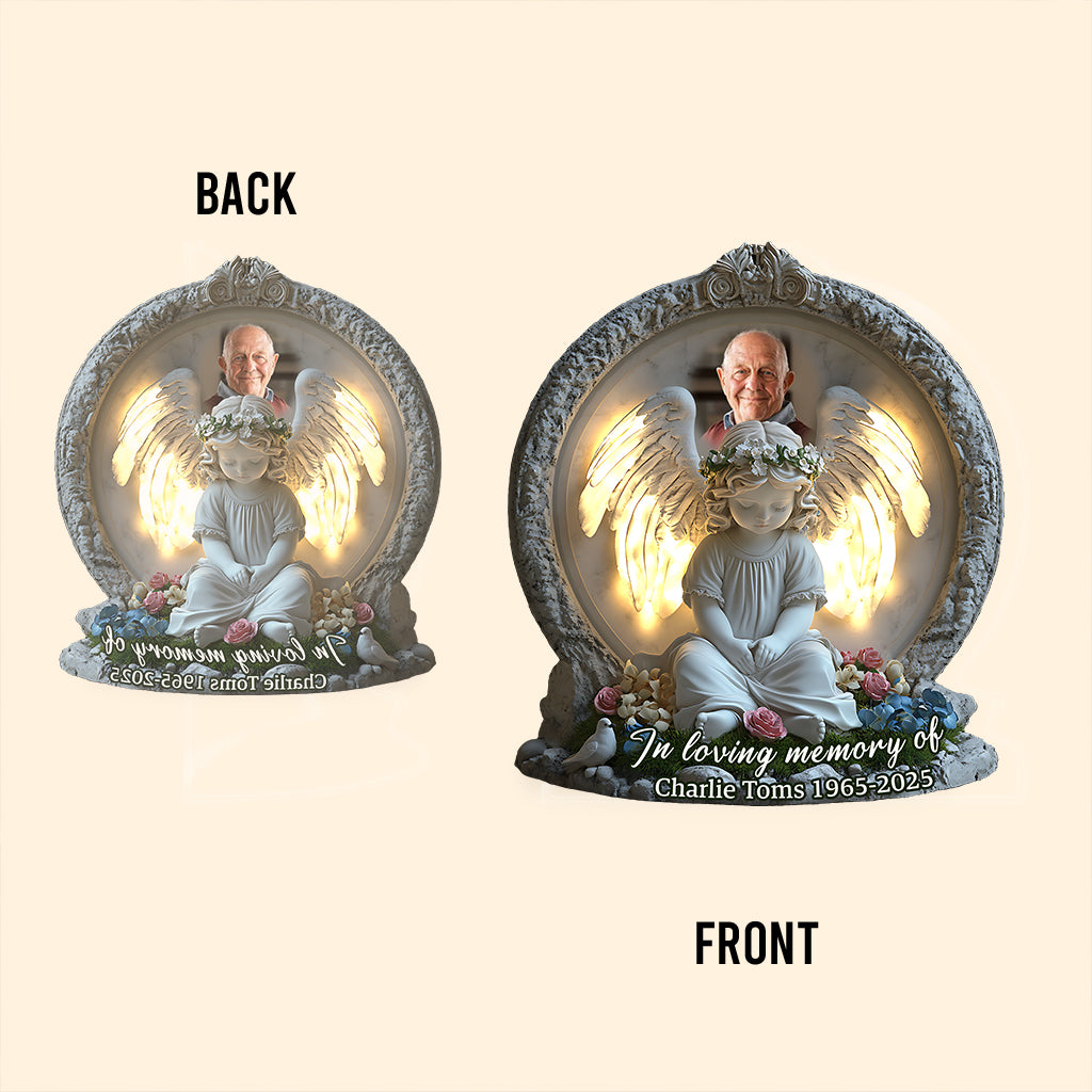 Forever in Our Hearts - Personalized Memorial Custom Shaped Acrylic Plaque