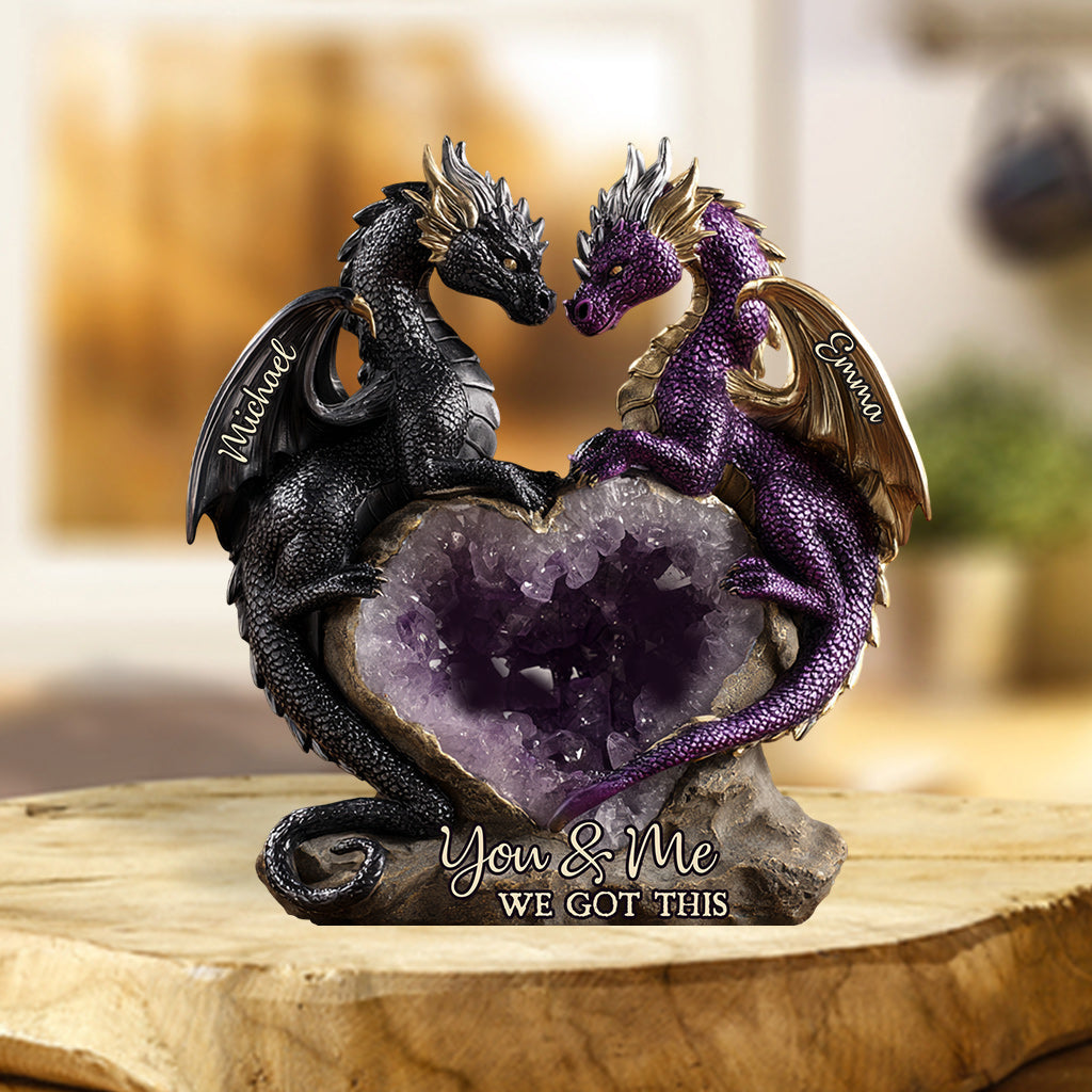 You & Me We Got This - Personalized Dragon Custom Shaped Acrylic Plaque