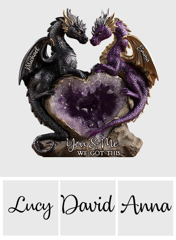 You & Me We Got This - Personalized Dragon Custom Shaped Acrylic Plaque