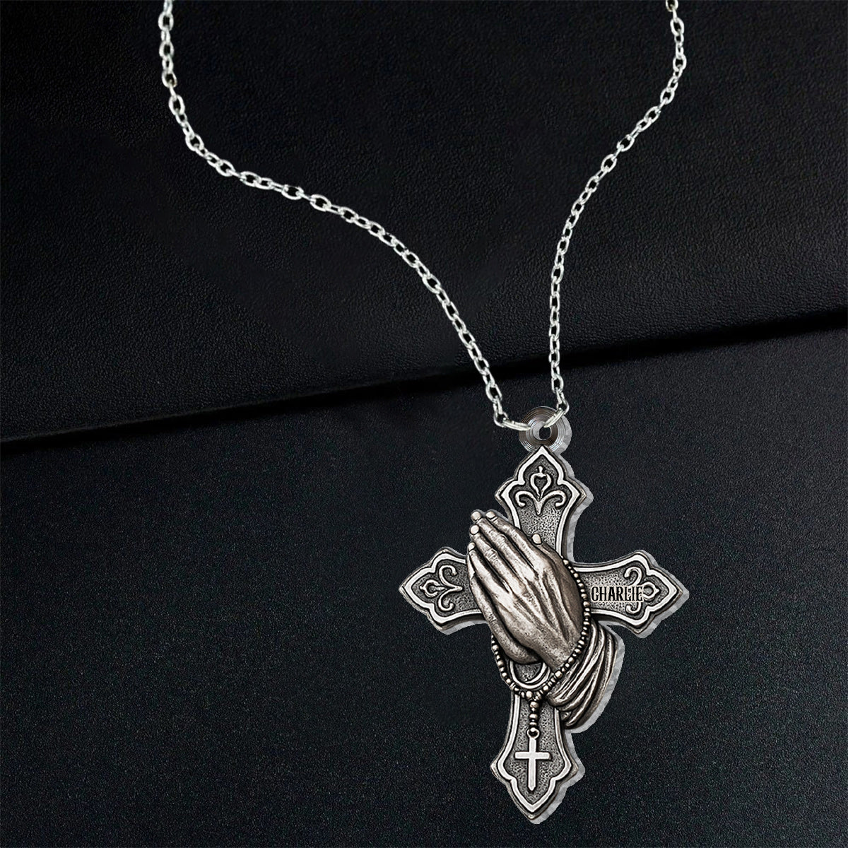 Christliches Gebet – Personalisierte christliche Anhängerkette in individueller Form