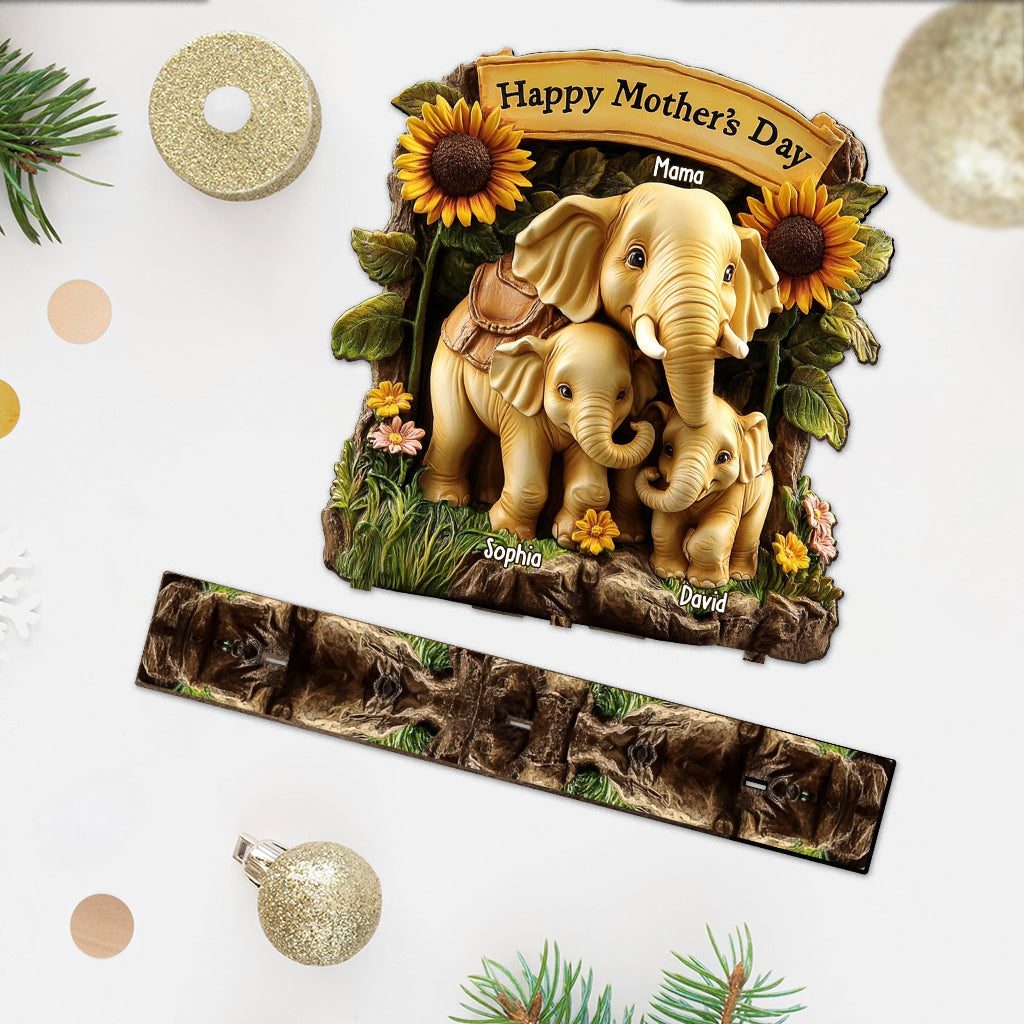 Alles Gute zum Muttertag – Personalisierte, einlagige, große, freistehende Muttertags-Deko