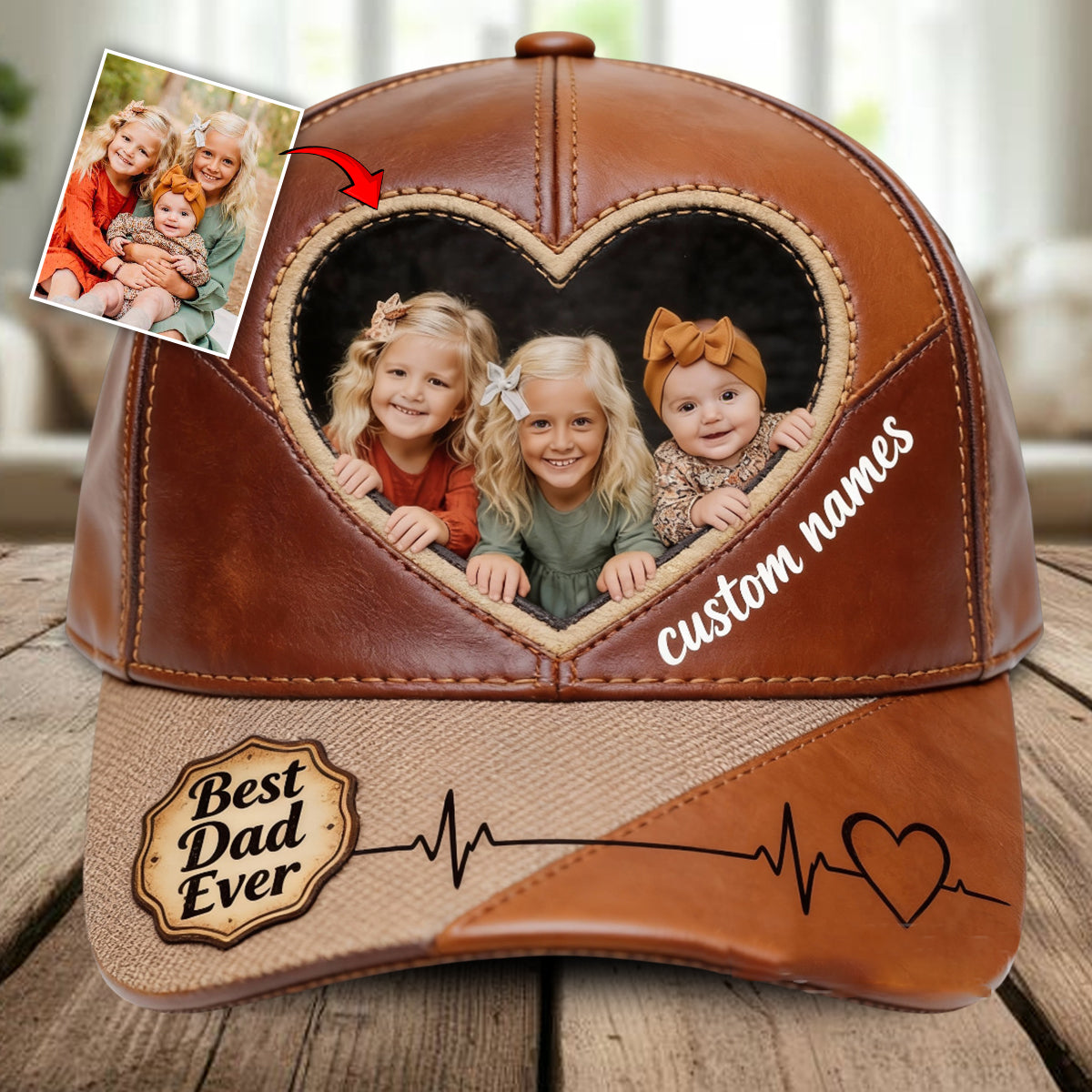 Custom From Any Photo - Personalized Father Classic Cap
