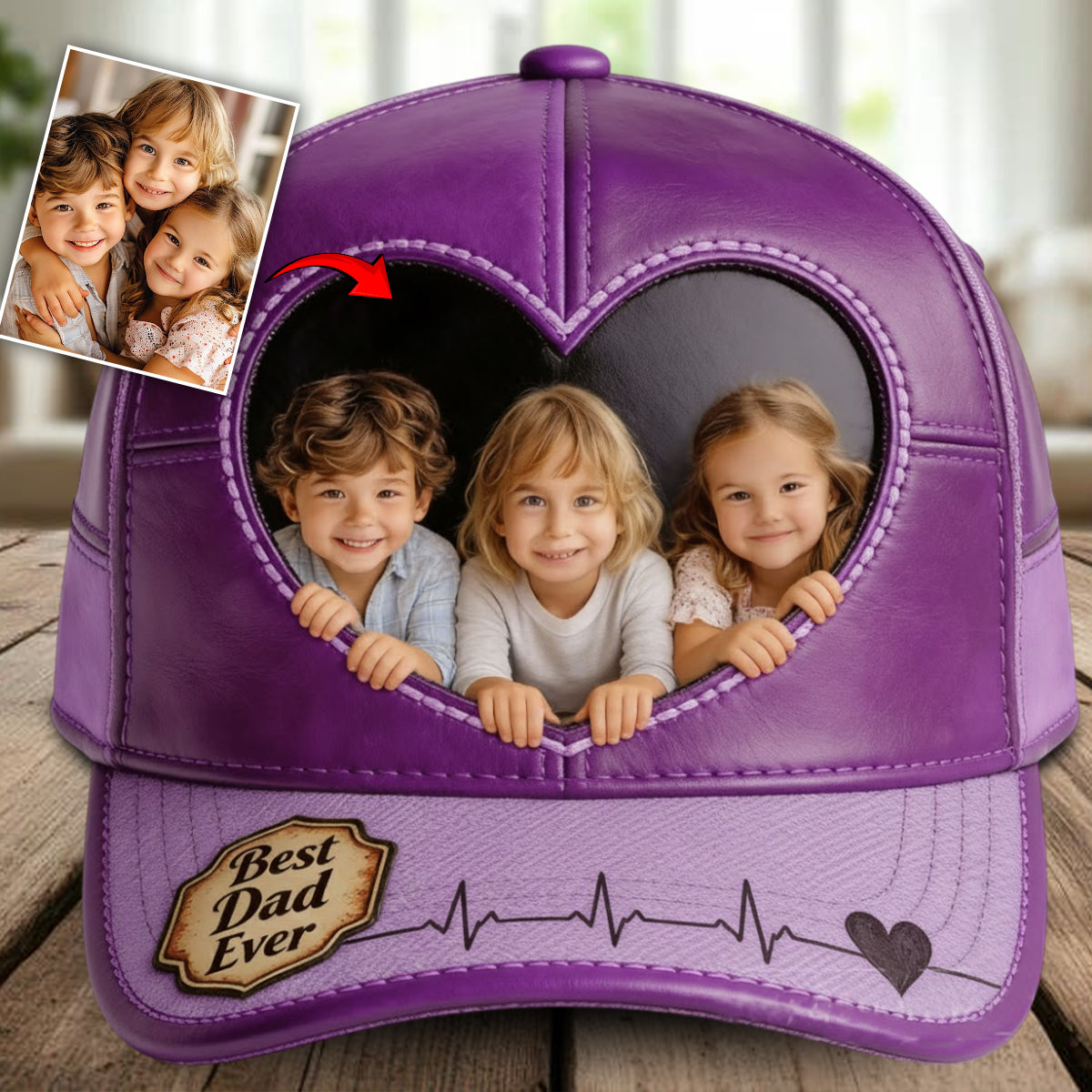 Custom From Any Photo - Personalized Father Classic Cap