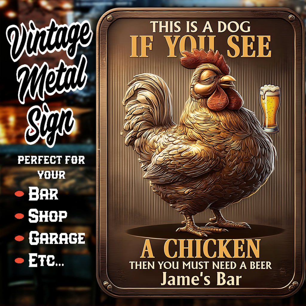 You Need A Beer - Personalized Beer Rectangle Metal Sign