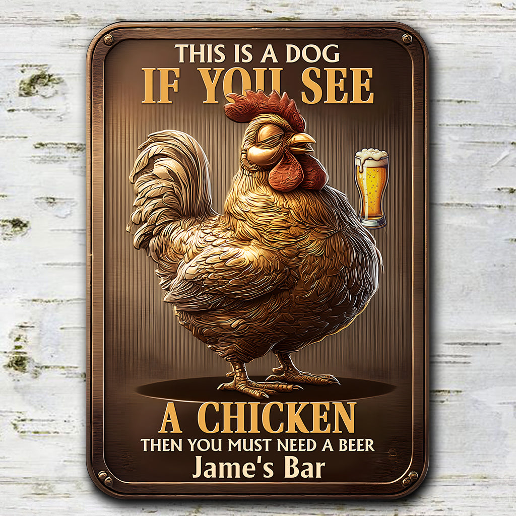 You Need A Beer - Personalized Beer Rectangle Metal Sign