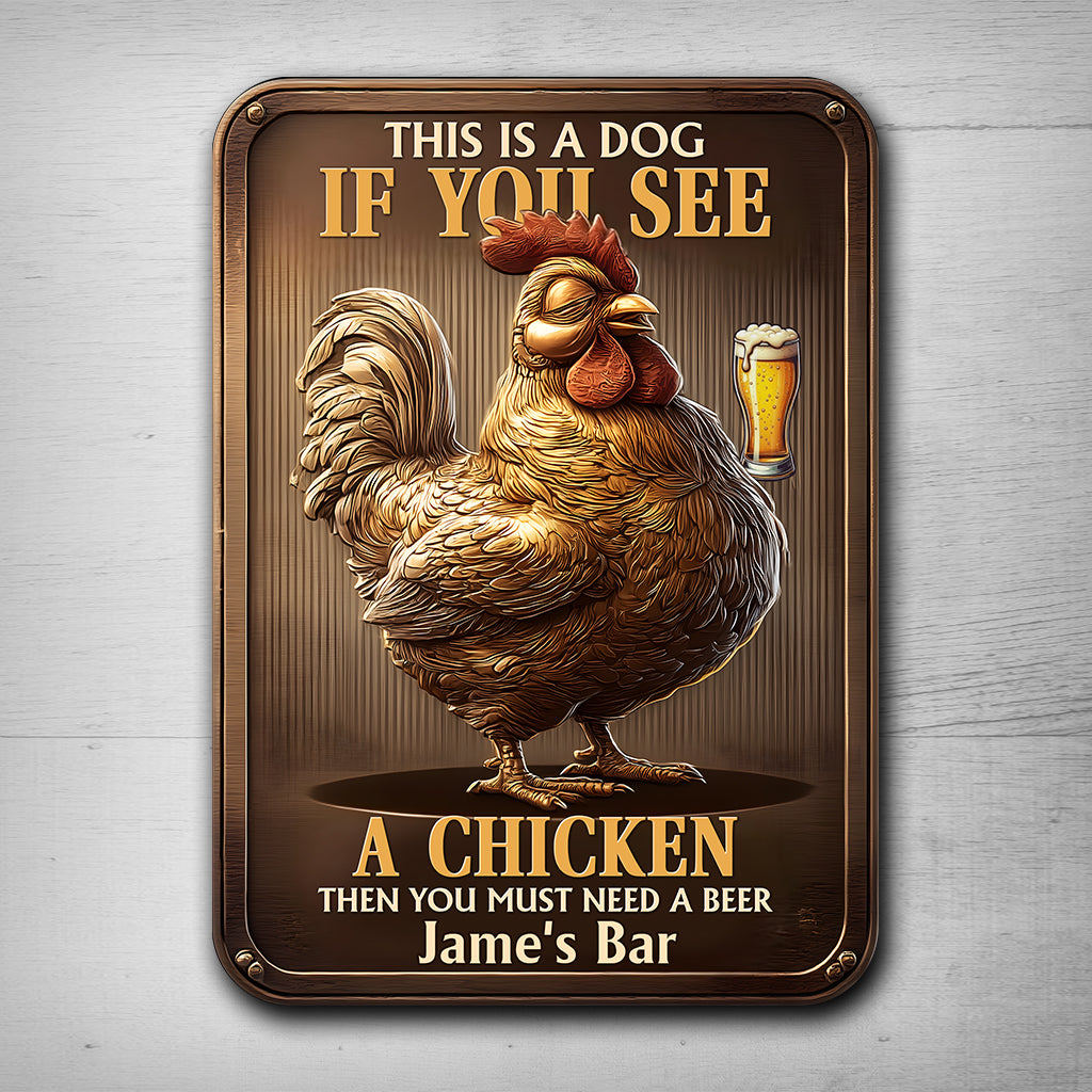 You Need A Beer - Personalized Beer Rectangle Metal Sign