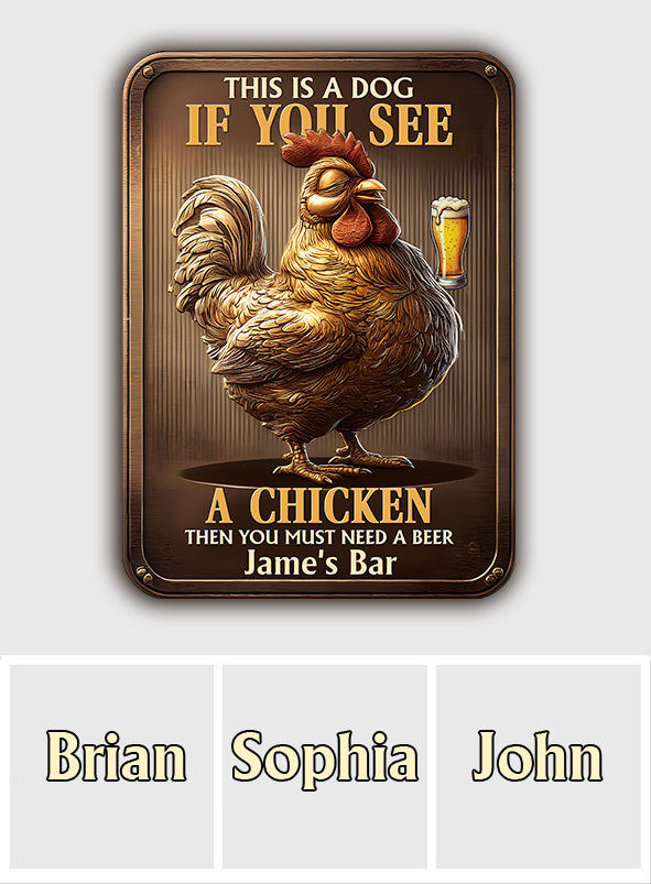 You Need A Beer - Personalized Beer Rectangle Metal Sign