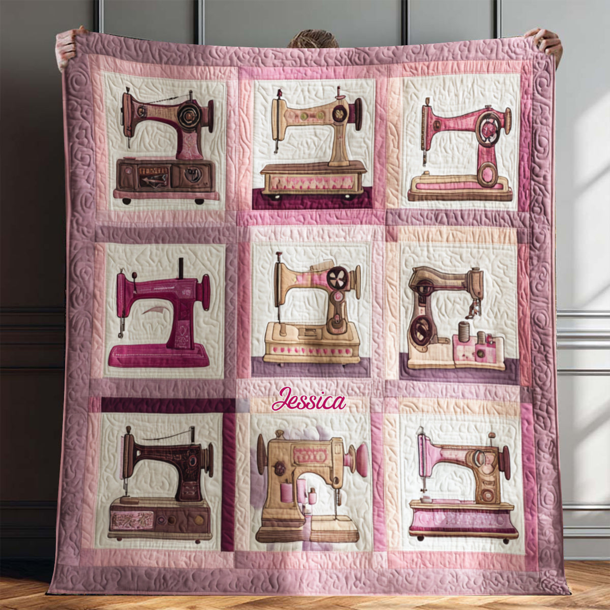 Sewing Machine - Personalized Sewing Blanket
