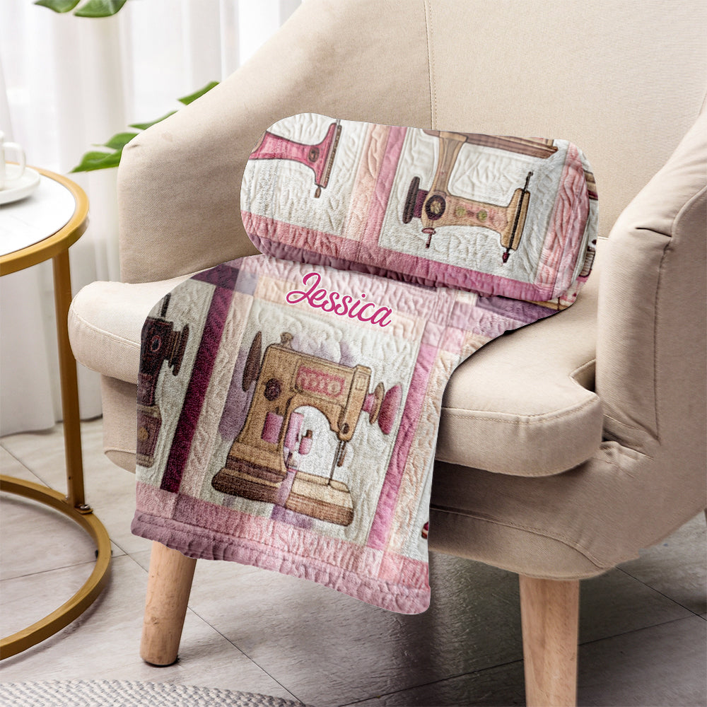 Sewing Machine - Personalized Sewing Blanket