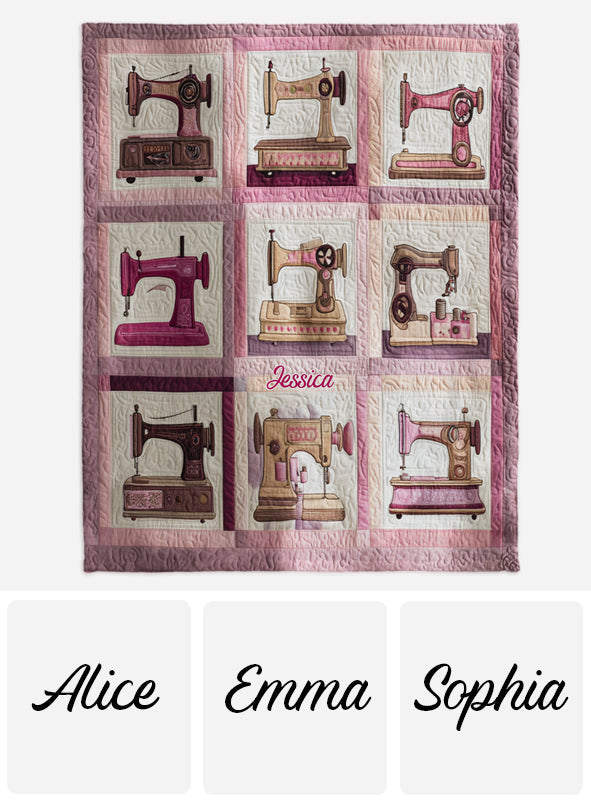 Sewing Machine - Personalized Sewing Blanket