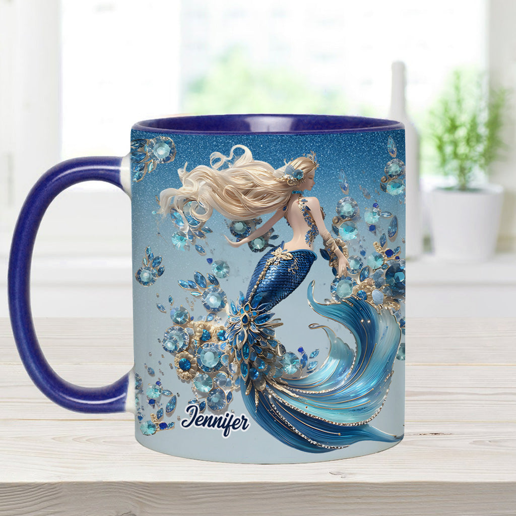 Wunderschöne Meerjungfrau – personalisierte Tasse mit Meerjungfrauen-Motiv