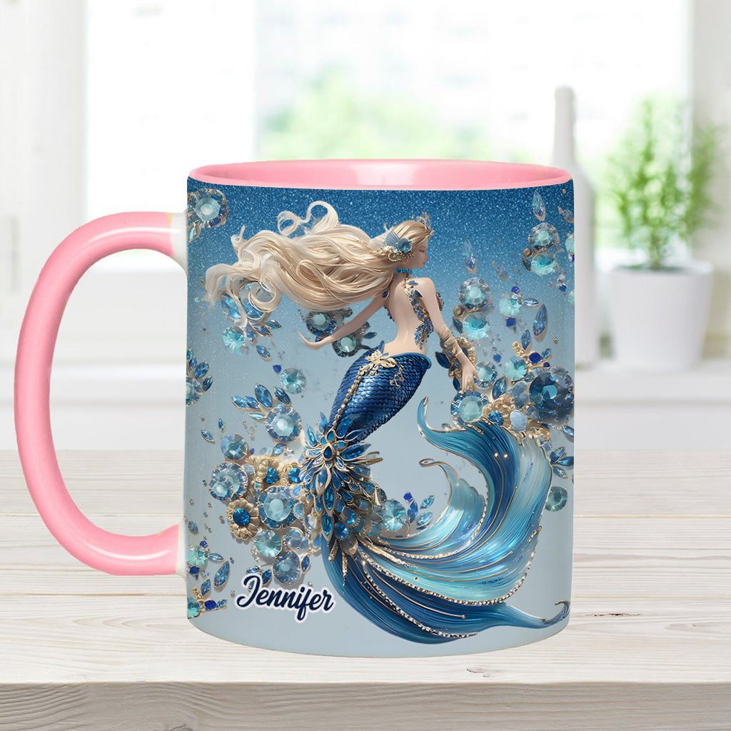 Wunderschöne Meerjungfrau – personalisierte Tasse mit Meerjungfrauen-Motiv