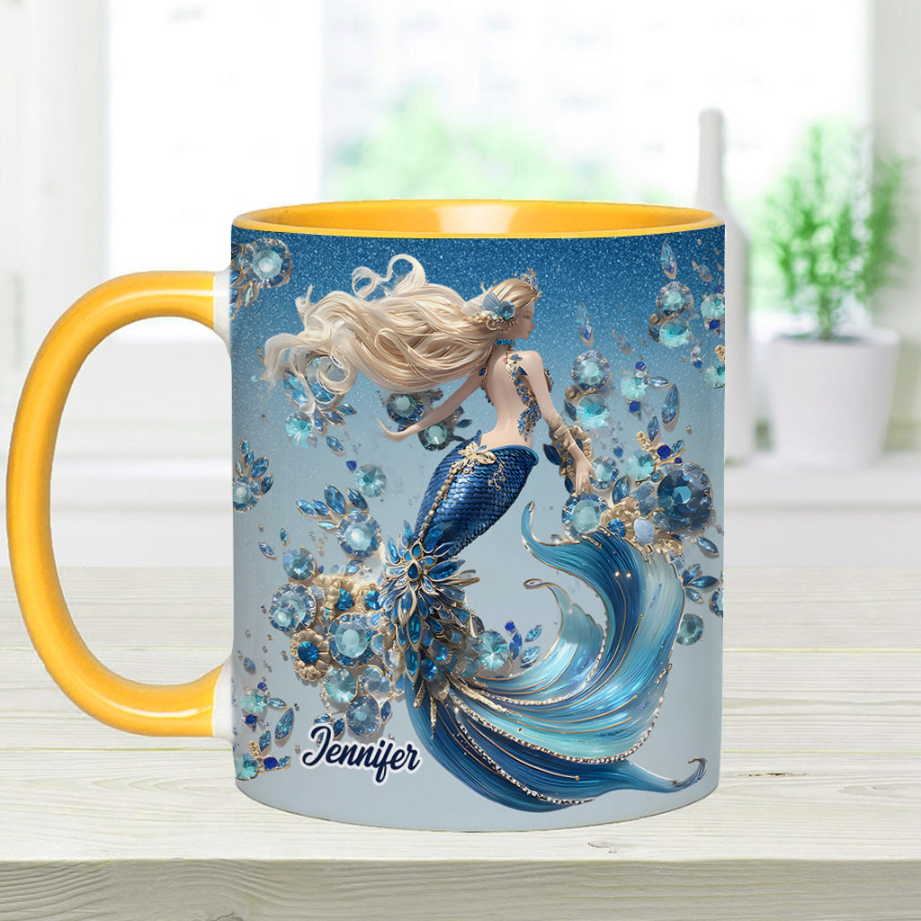 Wunderschöne Meerjungfrau – personalisierte Tasse mit Meerjungfrauen-Motiv