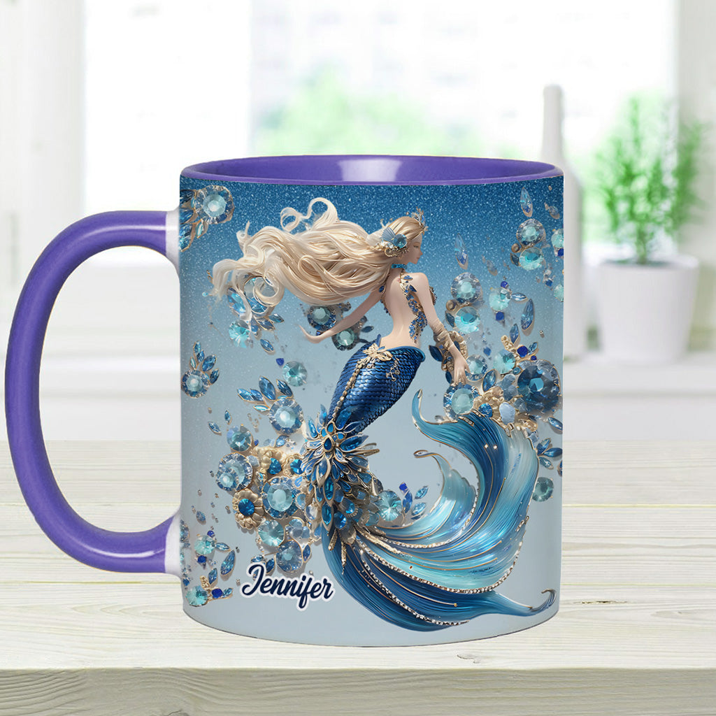 Wunderschöne Meerjungfrau – personalisierte Tasse mit Meerjungfrauen-Motiv