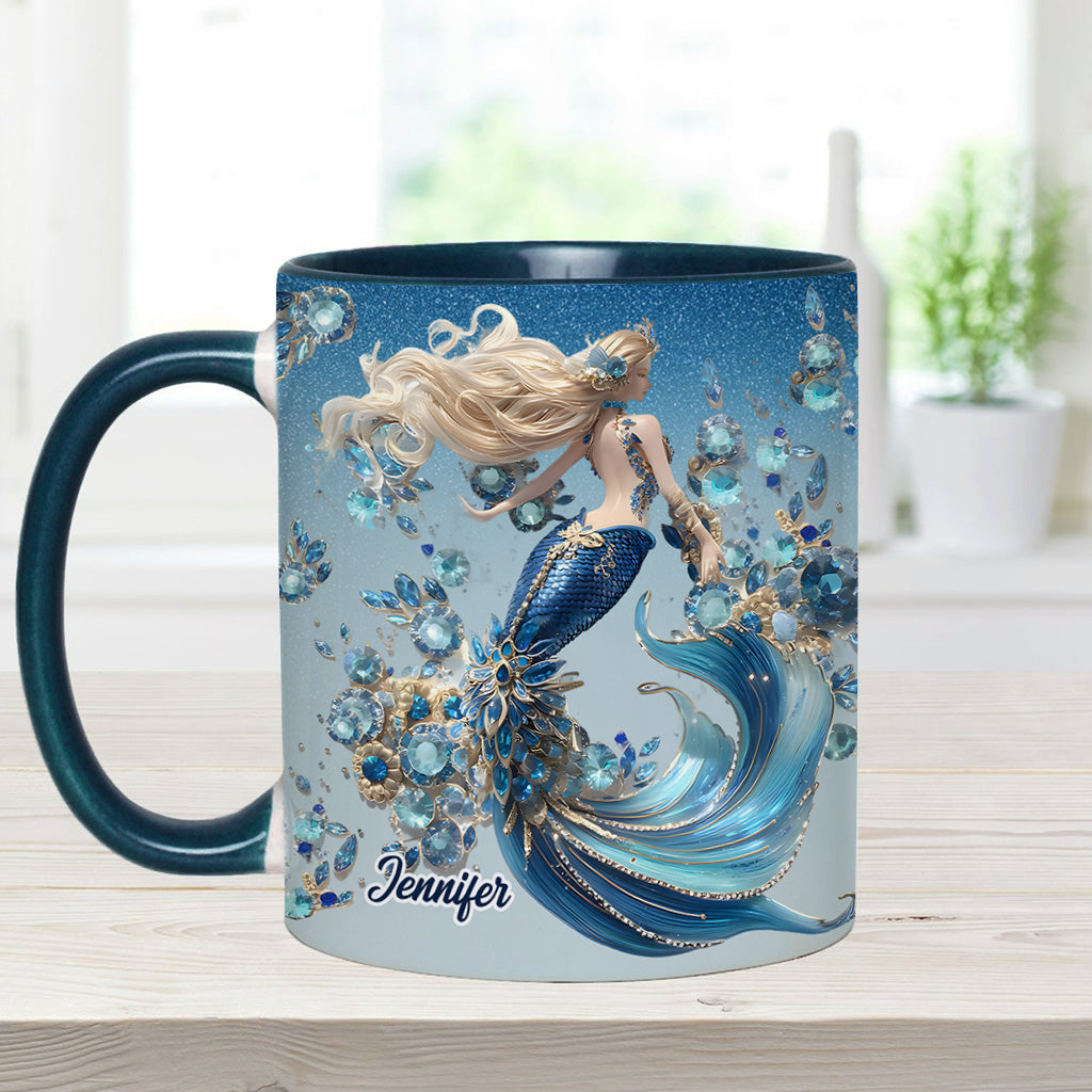 Wunderschöne Meerjungfrau – personalisierte Tasse mit Meerjungfrauen-Motiv