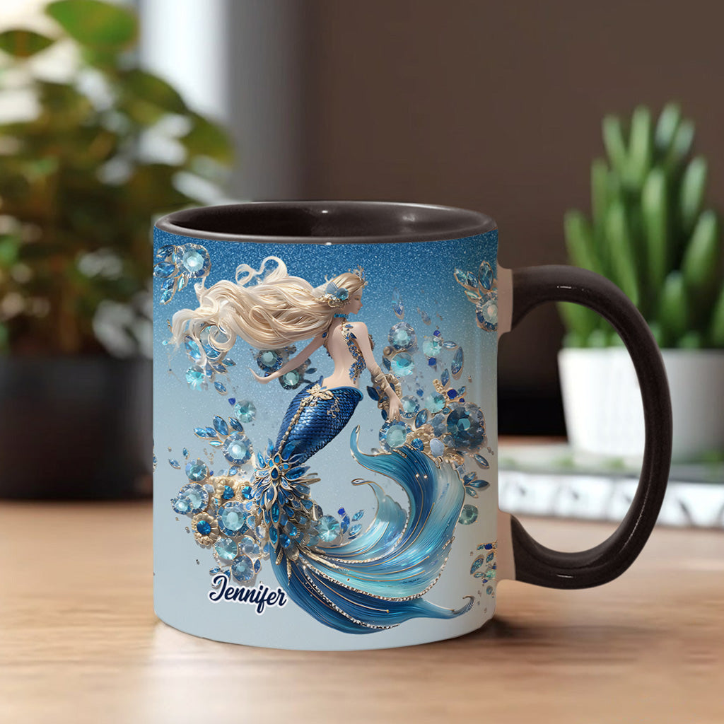 Wunderschöne Meerjungfrau – personalisierte Tasse mit Meerjungfrauen-Motiv