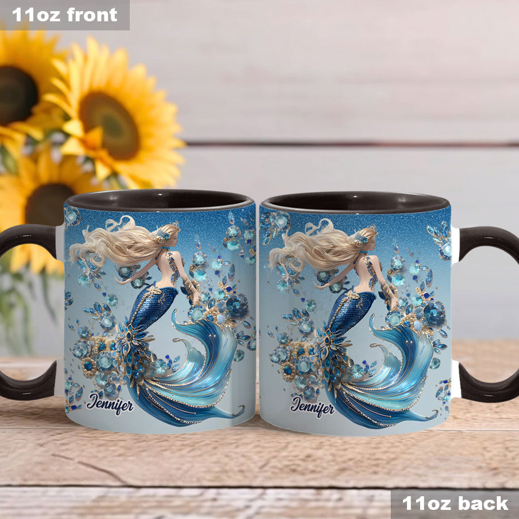 Wunderschöne Meerjungfrau – personalisierte Tasse mit Meerjungfrauen-Motiv