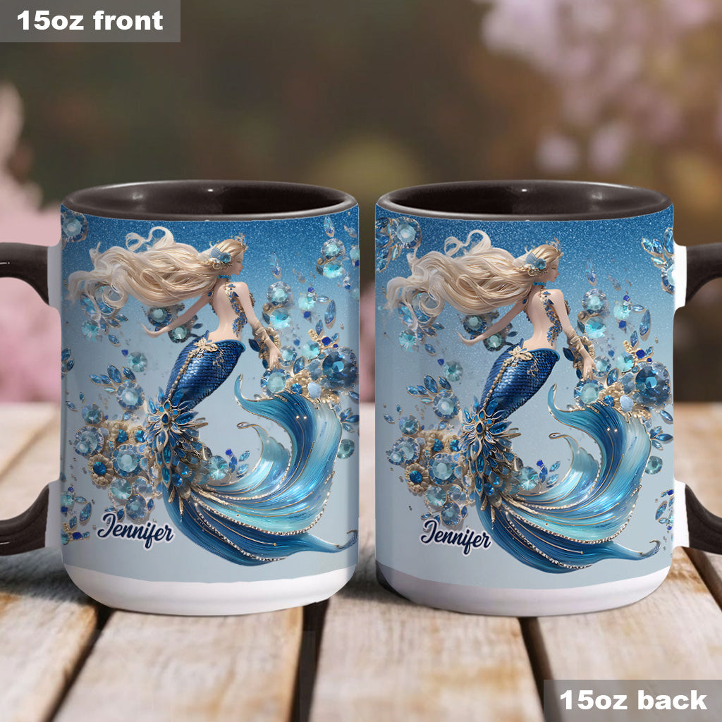 Wunderschöne Meerjungfrau – personalisierte Tasse mit Meerjungfrauen-Motiv