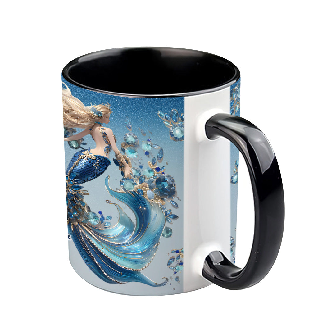 Wunderschöne Meerjungfrau – personalisierte Tasse mit Meerjungfrauen-Motiv