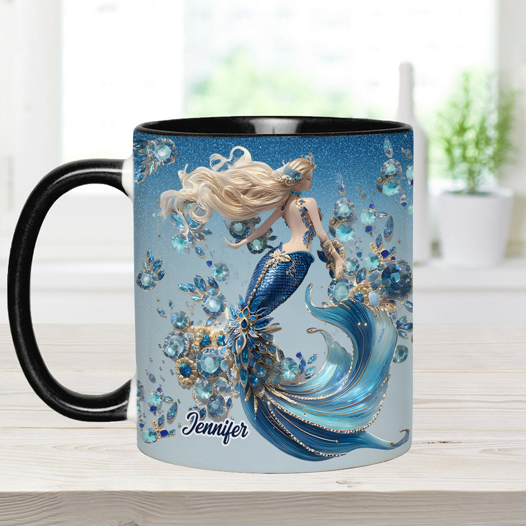 Wunderschöne Meerjungfrau – personalisierte Tasse mit Meerjungfrauen-Motiv