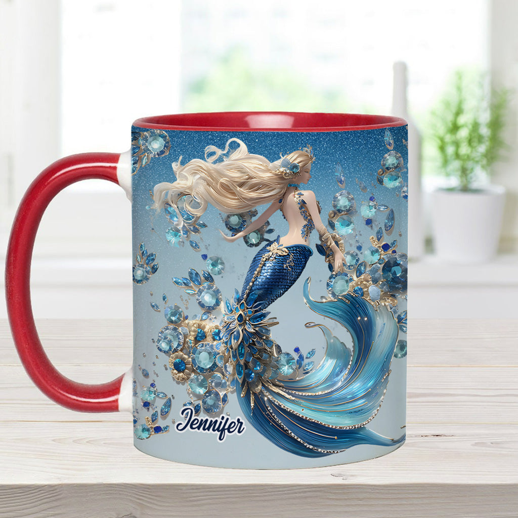 Wunderschöne Meerjungfrau – personalisierte Tasse mit Meerjungfrauen-Motiv
