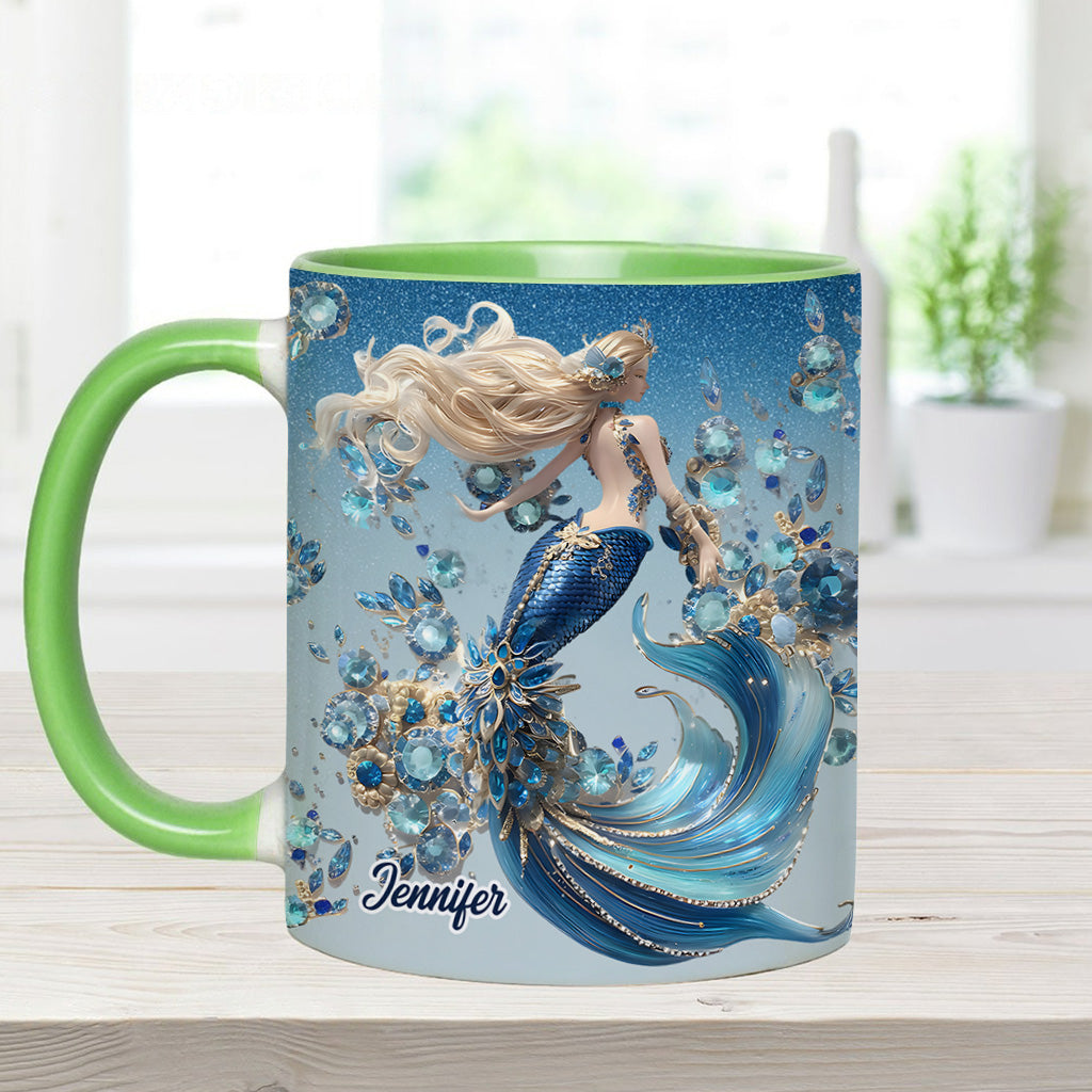 Wunderschöne Meerjungfrau – personalisierte Tasse mit Meerjungfrauen-Motiv