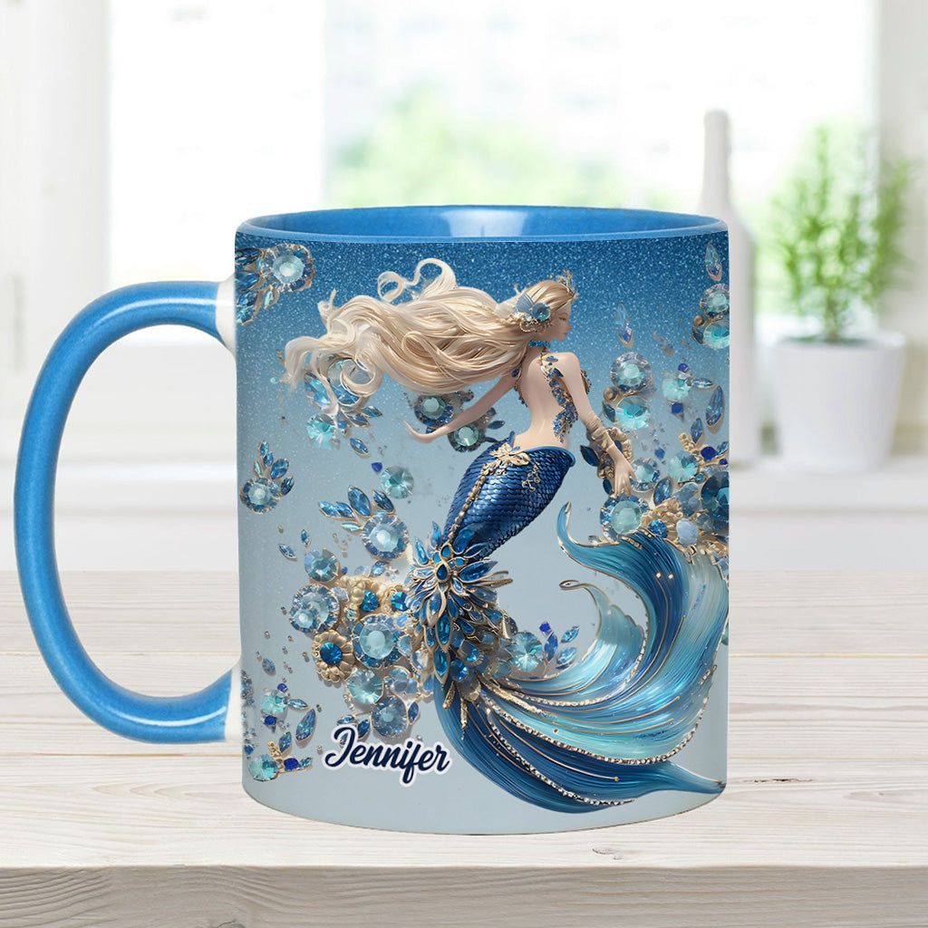 Wunderschöne Meerjungfrau – personalisierte Tasse mit Meerjungfrauen-Motiv