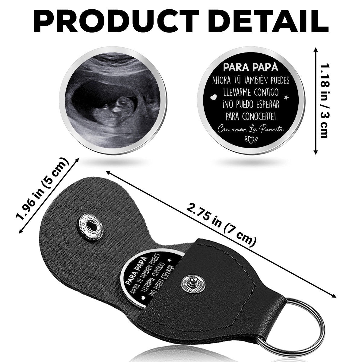 Couple Gift, Pocket Hug - Personalized Couple Pocket Coin Keychain