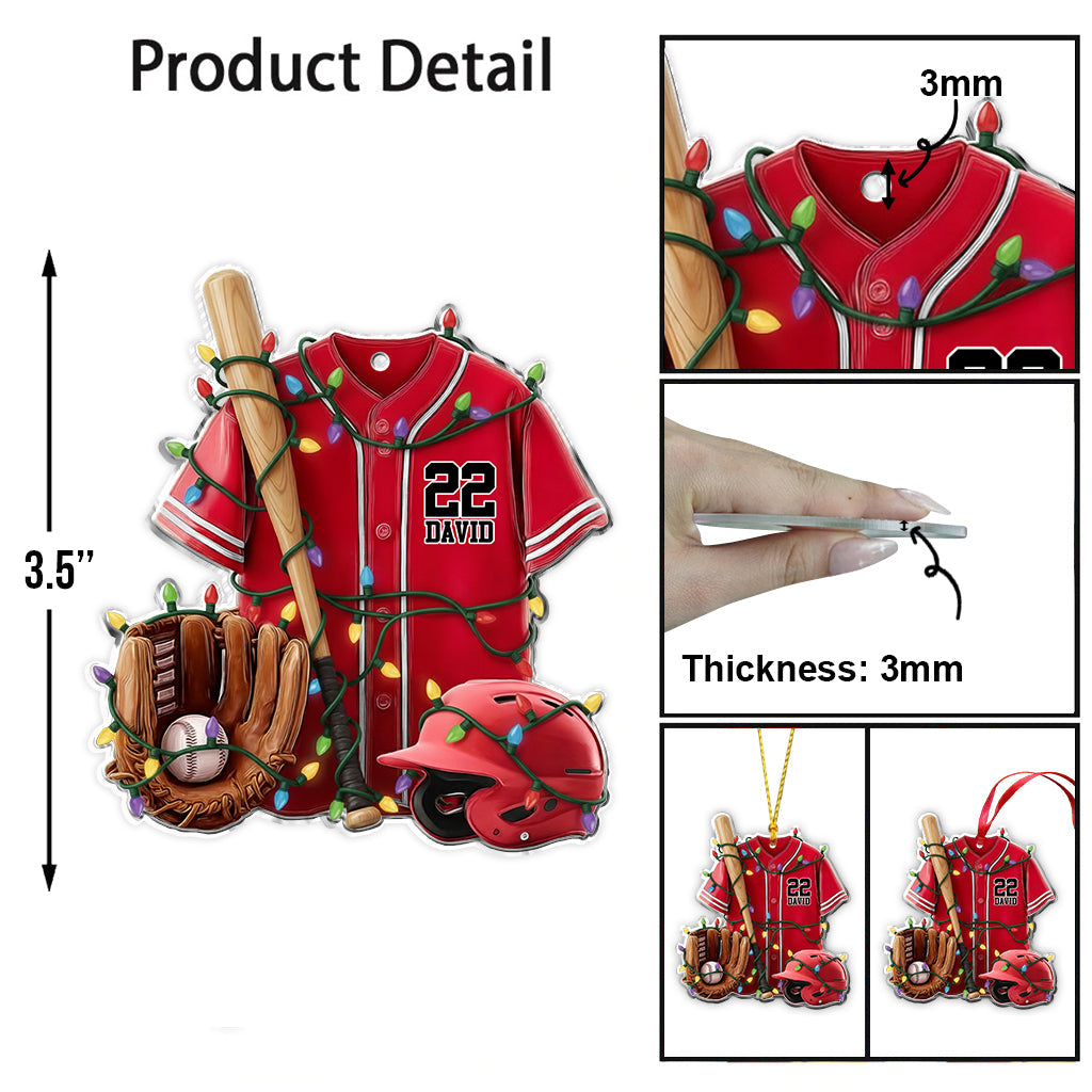 Baseball Life – Personalisierter Baseball-Anhänger