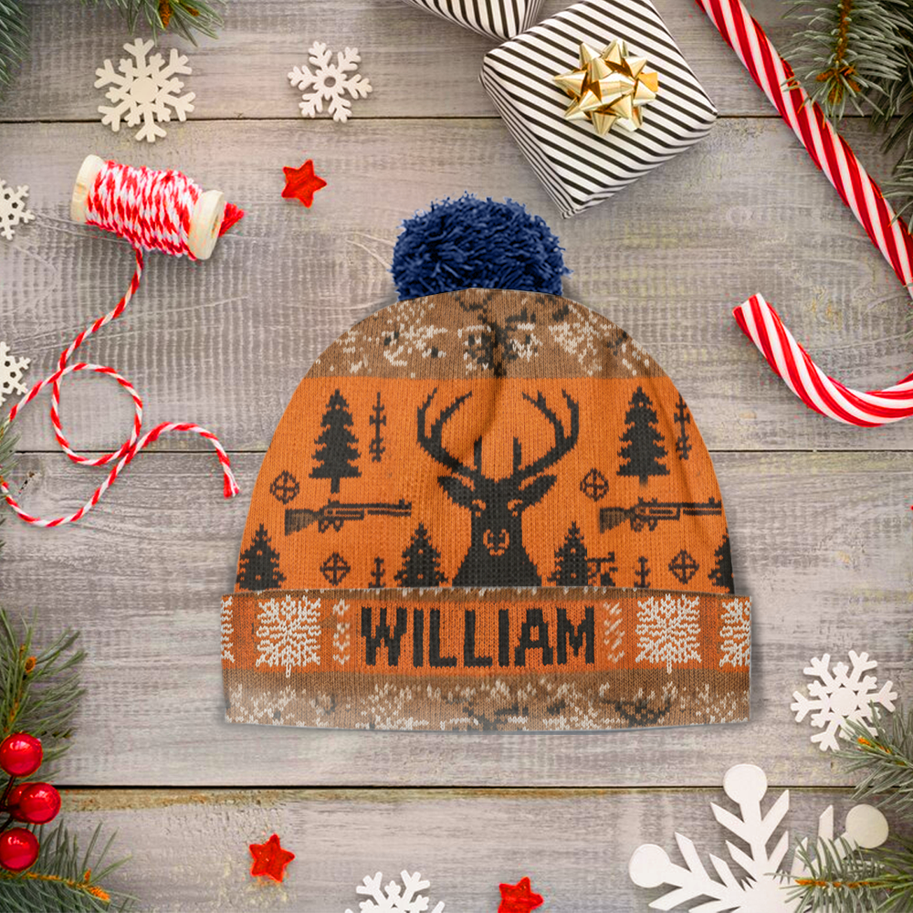 Deer Hunter - Personalized Hunting Beanie Hat
