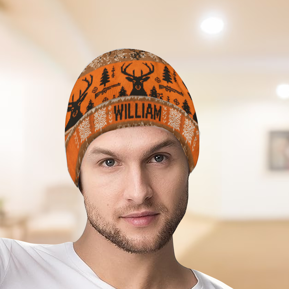 Deer Hunter - Personalized Hunting Beanie Hat