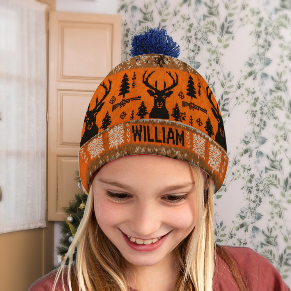 Deer Hunter - Personalized Hunting Beanie Hat