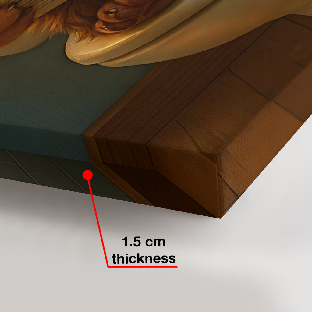 Lustiges Haustier auf der Toilette – Personalisierte Hundeleinwand und Poster