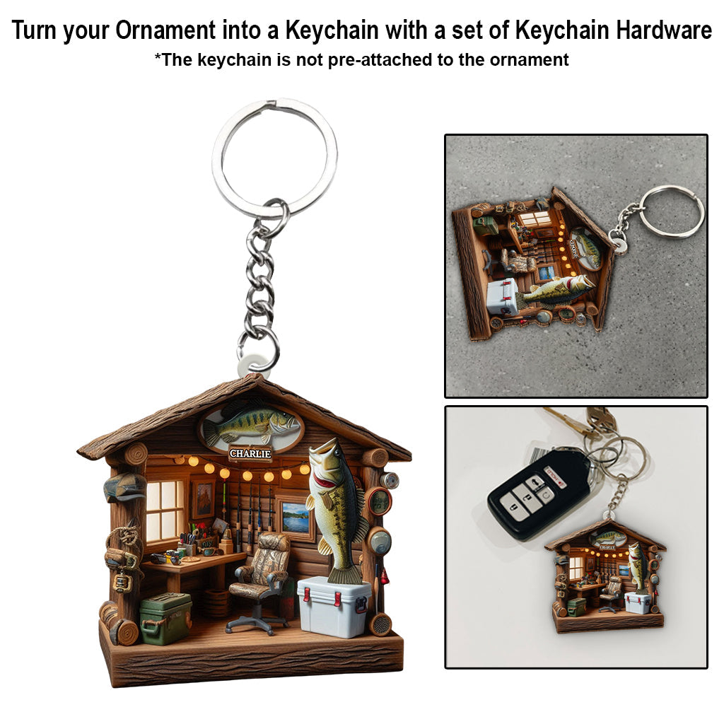 Love Fishing - Personalized Fishing Ornament