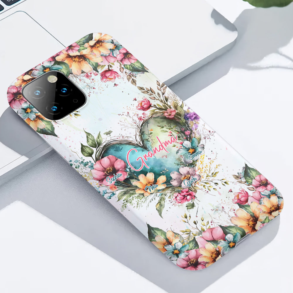 Omas Blumen – Personalisierte Handyhülle mit Oma-Motiv