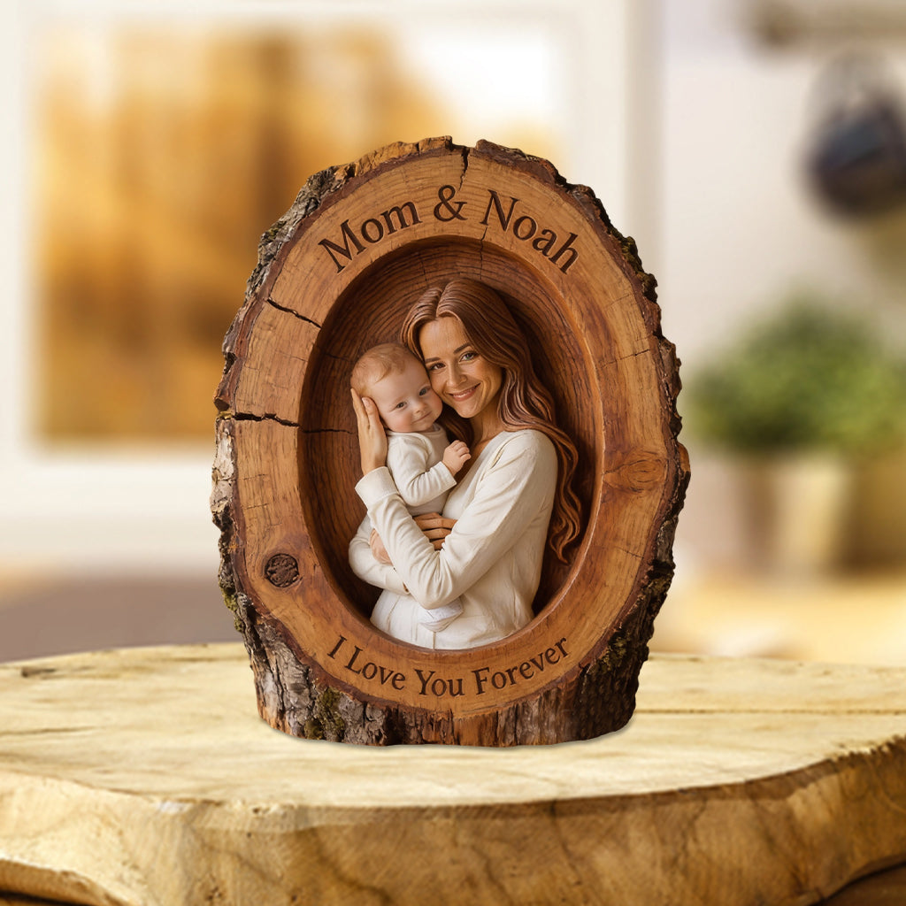 Ich liebe dich – Personalisierte Acrylplakette für Mutter (individuell geformt)