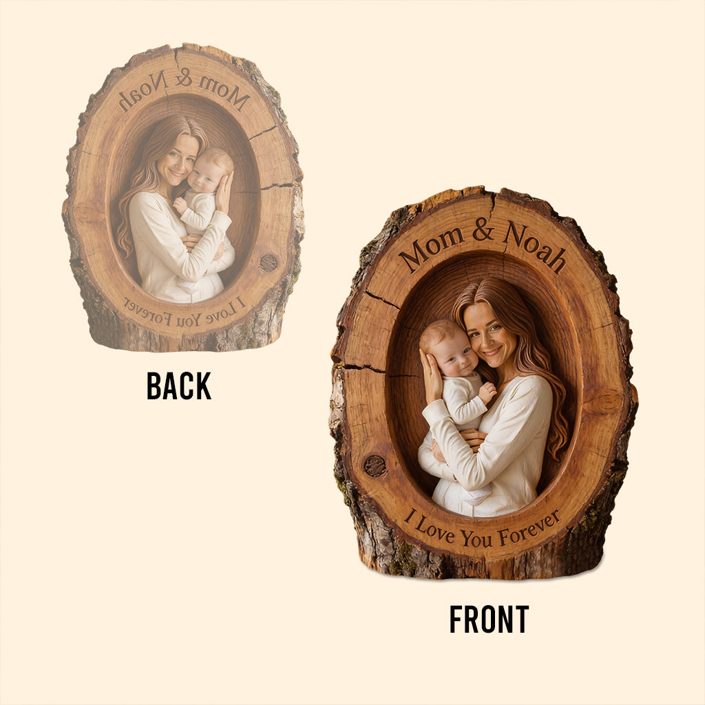 Ich liebe dich – Personalisierte Acrylplakette für Mutter (individuell geformt)