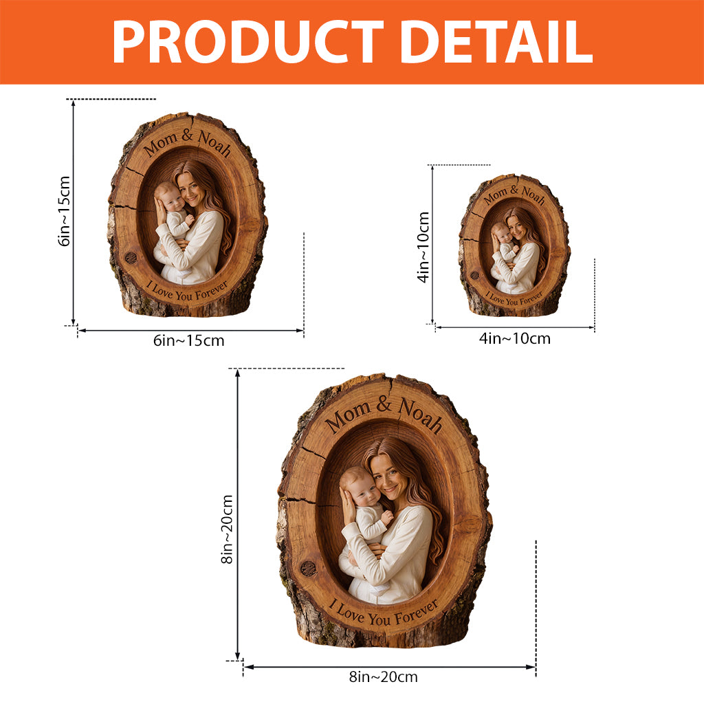 Ich liebe dich – Personalisierte Acrylplakette für Mutter (individuell geformt)