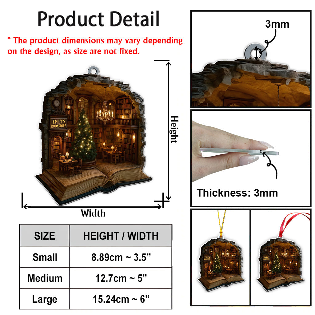 Weihnachtsbuchhandlung – Personalisierter Buchschmuck