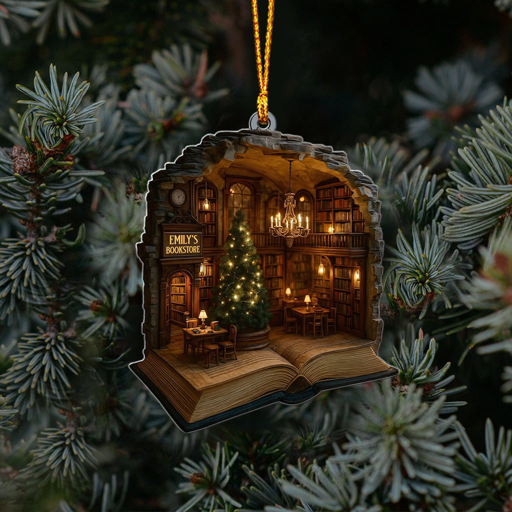 Weihnachtsbuchhandlung – Personalisierter Buchschmuck