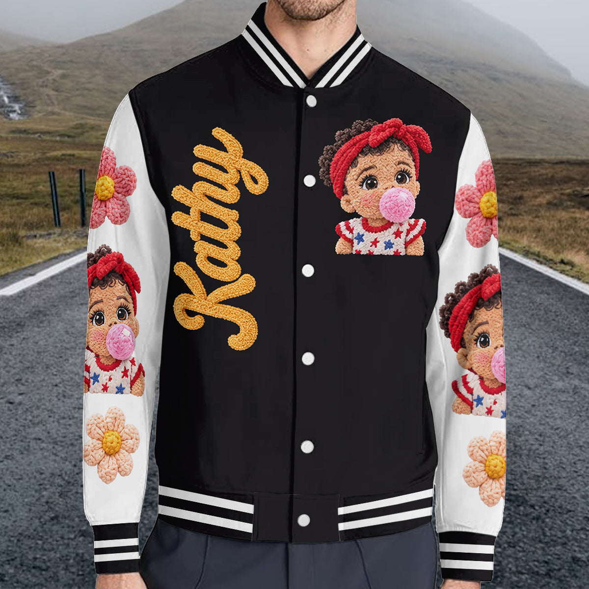 Custom Any Photo - Personalized Kid Varsity Jacket