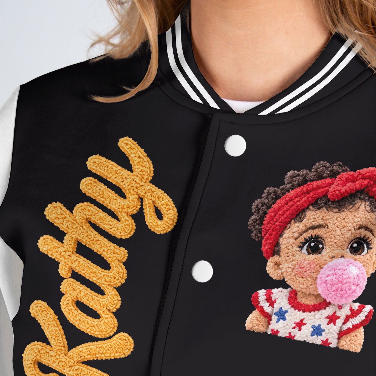 Custom Any Photo - Personalized Kid Varsity Jacket
